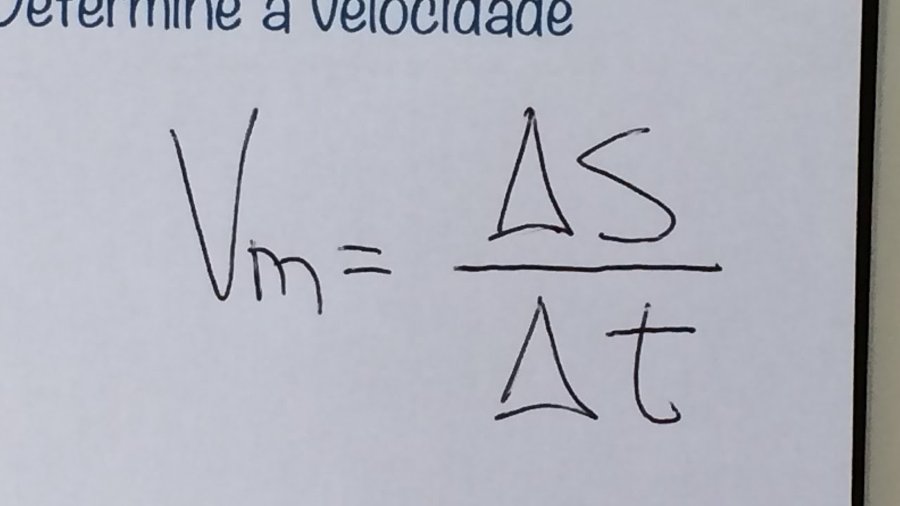 FBNET | Cn1 - Como usar a fórmula da velocidade escalar média