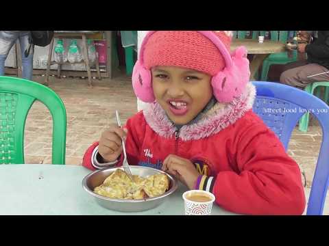 Baby Eating Omelette Toast & Tea at Bakkhali Sea Beach West Bengal | Street Food Loves You