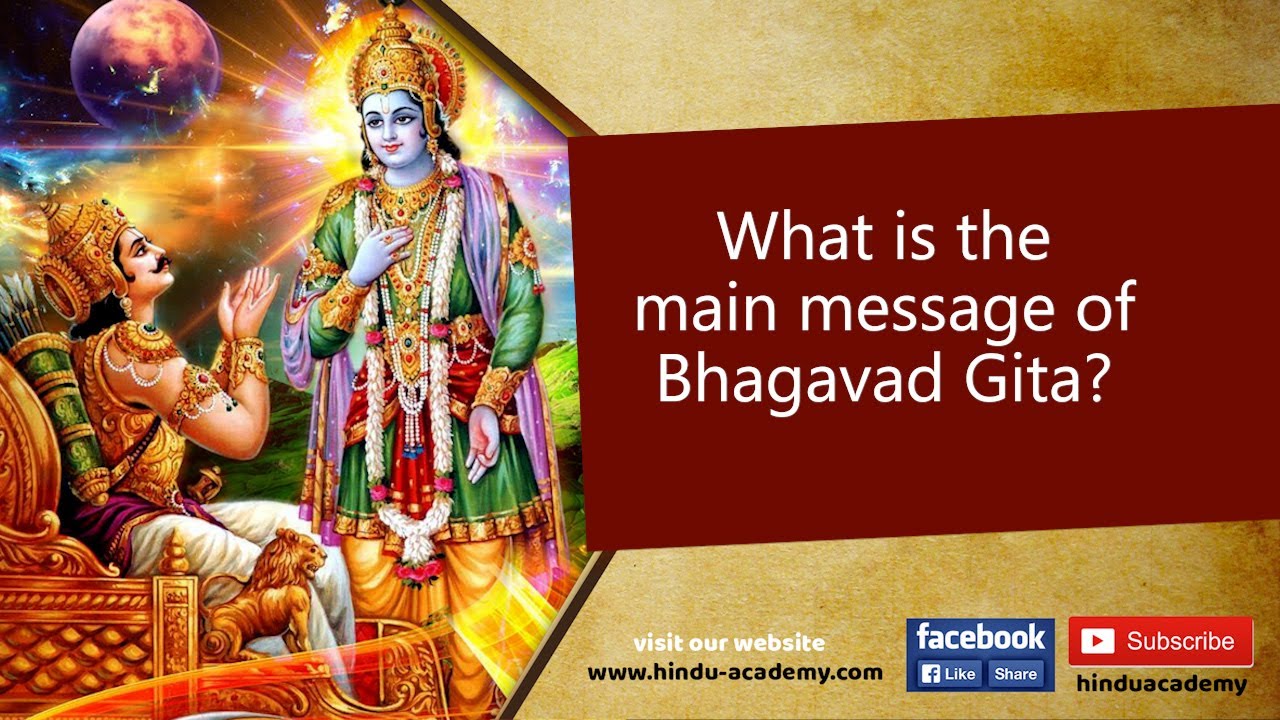 What is the main message of Hinduism?
