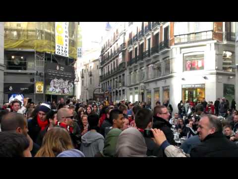 Mufc chants Madrid pride of all Europe