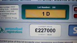 Private Number Plates - See 1D Selling For A Record Price!