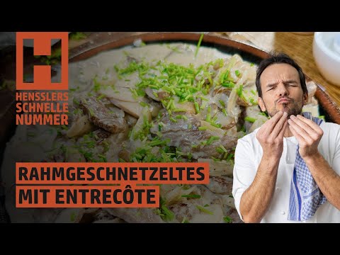 Quick Creamy Sliced ​​Meat with Entrecôte Recipe by Steffen Henssler