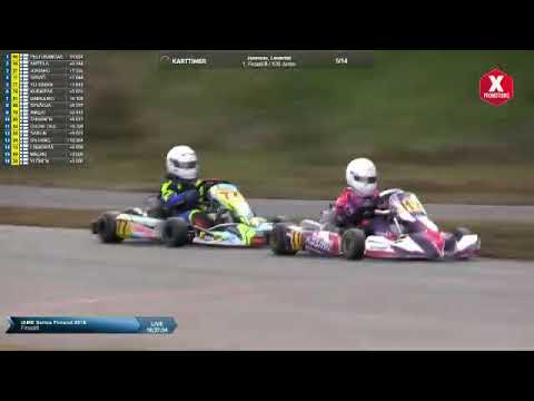 IAME Series Finland 2018 - Joensuu 9.6.2018 - Junior - 1. Final B