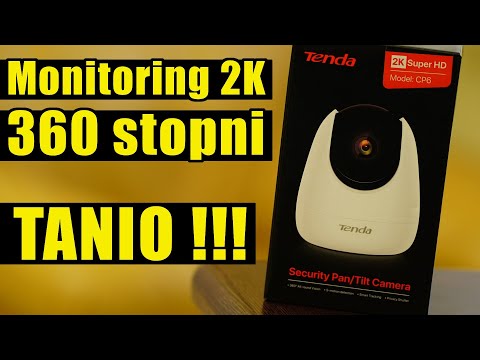 IP kamera Tenda CP6 saugumo Pan / Tilt 2K Kamera 3MP video