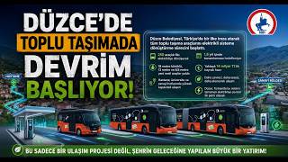 Düzce Toplu Taşımada Elektrikli Dönüşüm İçin Düğmeye Bastı