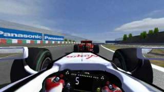preview picture of video 'Brwan GP vs Ferrari (rfactor F1rl09 SuzukaGP4)'