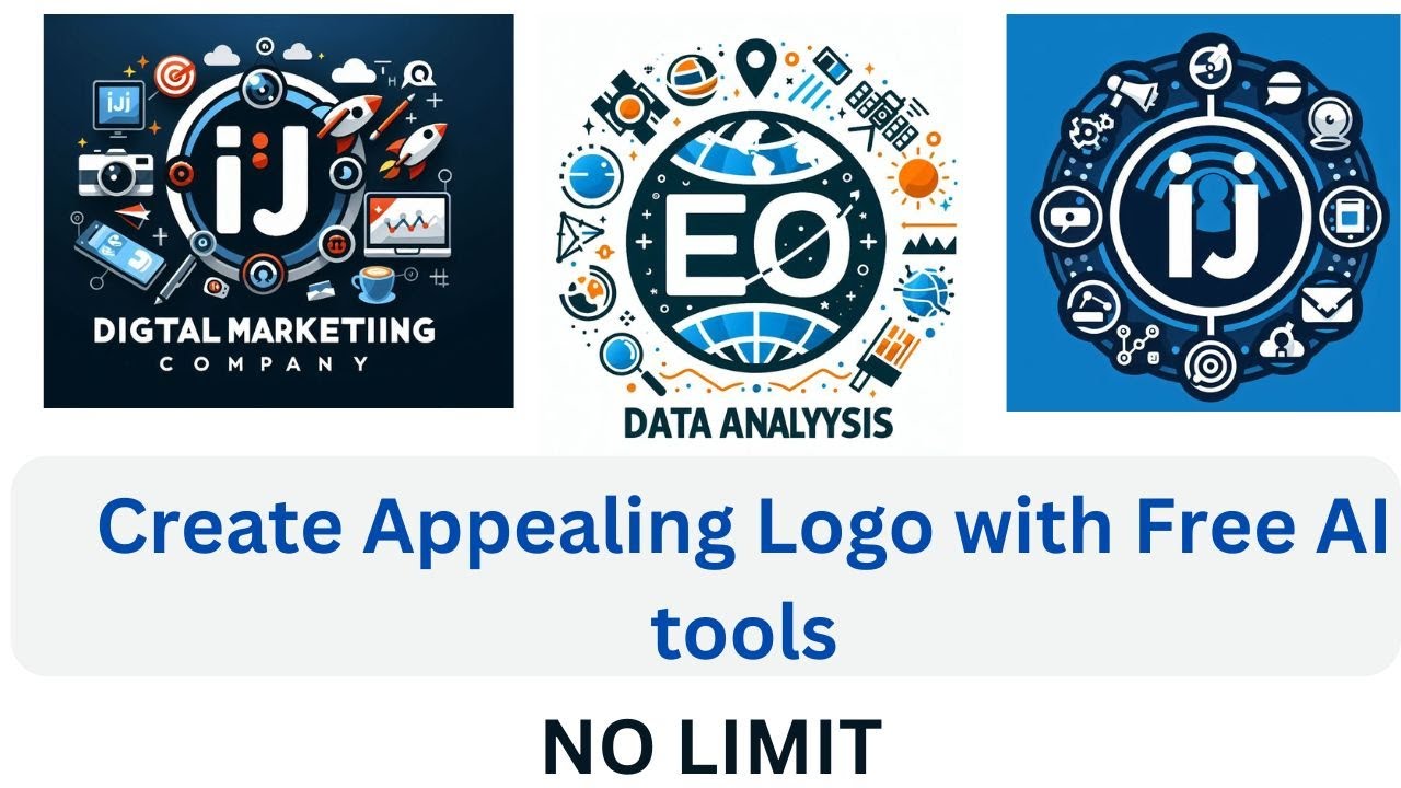 Create an Appealing Logo with Free AI tools |NO LIMIT| Microsoft Copilot| Gemini