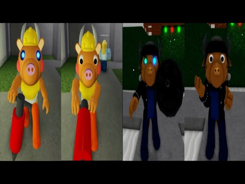Old vs Redesign Billy Infected & Non Infected Jumpscare - Roblox Piggy RP