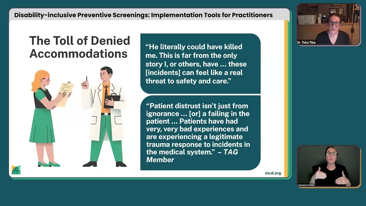 Disability-inclusive Preventive Screenings: Implementation Tools for Practitioners