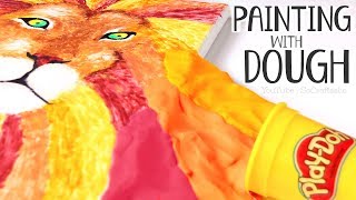 PAINTING WITH PLAY-DOH?! Playdoh Art Challenge