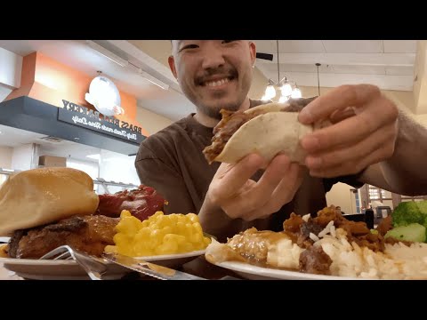 Tudo o que você pode comer Golden Coral Buffet & Grill MukBang 먹방 Food Review 리뷰
