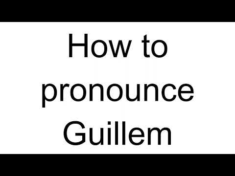 How to Pronounce Guillem (Spanish)