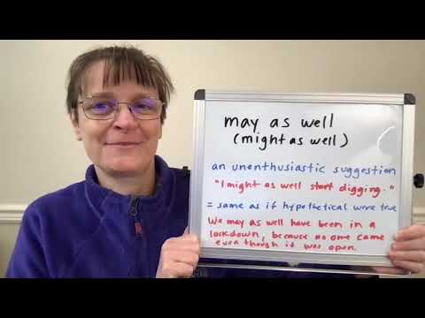 Might as Well, May as Well (Meaning and Use)