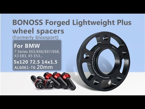 BONOSS forged lightweight plus hubcentric BMW E65/E66,X3 E83,X5 E53 wheel spacers |20mm AL6061-T6|