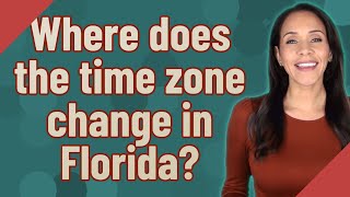 Where does the time zone change in Florida