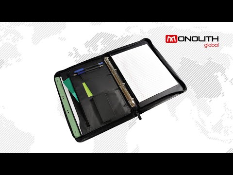 Ντοσιέ Συνεδρίου Monolith 2871 με Φερμουάρ και 4 Κρίκους