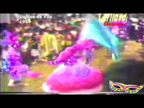 1988   Acervo  Carnaval Sabarense - Unidos da Vila