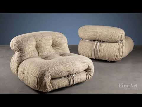 Due Poltrone 'Soriana', Afra & Tobia Scarpa per Cassina