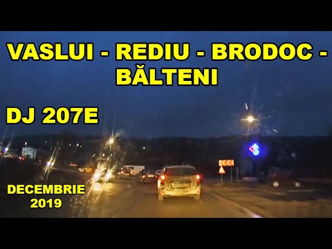 Noaptea pe traseul Vaslui - Rediu - Brodoc - Balteni si retur video dec. 2019
