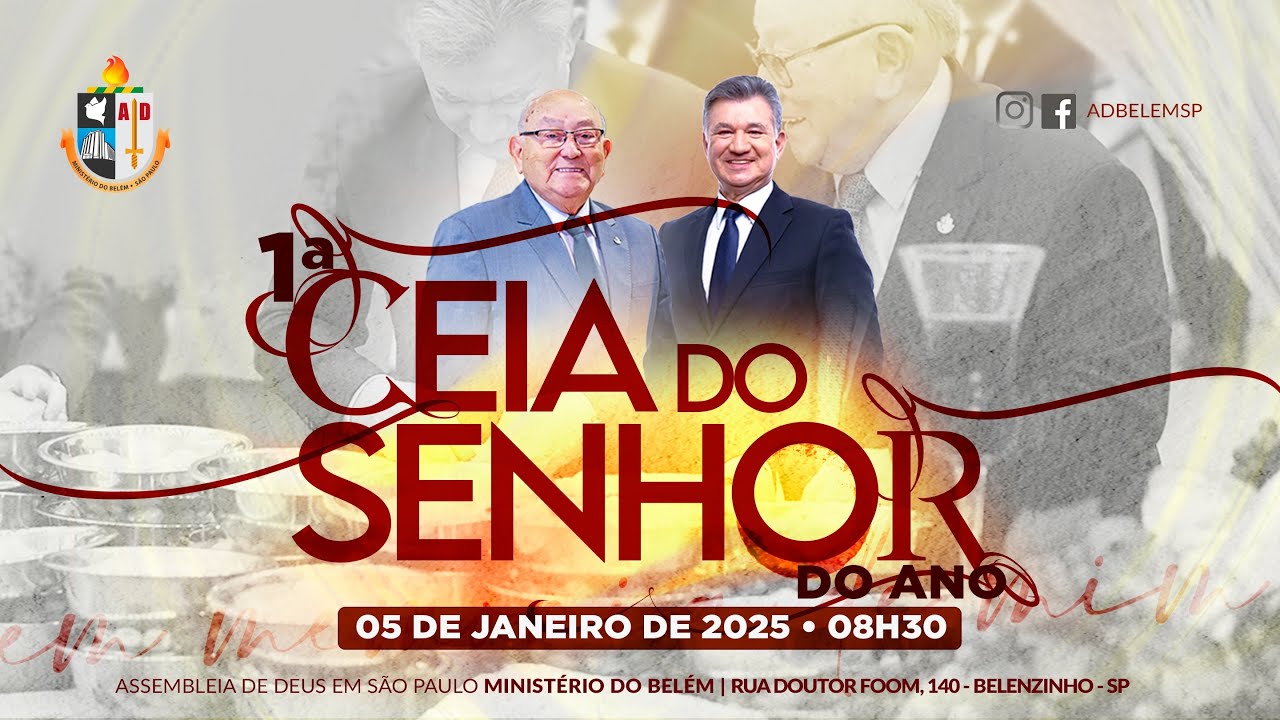 E.B.D | CEIA DO SENHOR  | 05/01/2025 | TV ADBELÉM