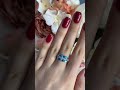 Серебряное кольцо с аквамарином nano