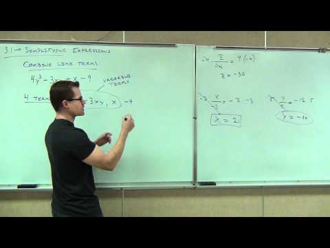 Prealgebra Lecture 3.1 Part 1