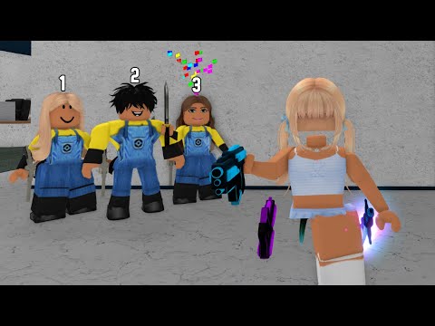 I Met MINION TRIO TEAMERS, SO I DESTROYED Them..(Murder Mystery 2)