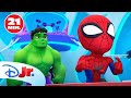 MARVEL SPIDEY Y SU SUPEREQUIPO Los Mejores Momentos De Spidey Y Hulk ️ DisneyJuniorES