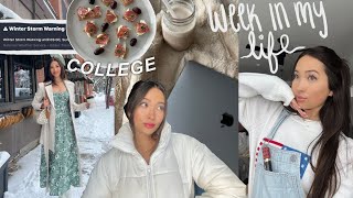 College Week In My Life: winter storm edition & cancelled classes