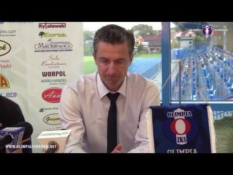 Konferencja prasowa po meczu Olimpia Zambrów vs. ROW 1964 Rybnik, 19.08.2016