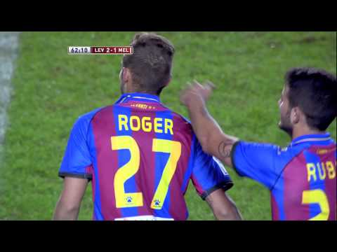 La Liga | Gol de Roger (2-1) en el Levante UD - UD Melilla | 28-11-2012 | J5