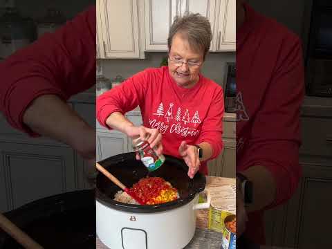 Mama Sue makes CROCKPOT CHICKEN TORTILLA SOUP, from the Volume 3 cookbook.