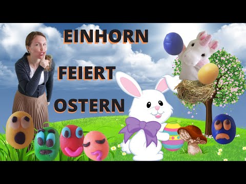 Einhorn feiert Ostern