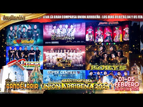✨INVITACIÓN 2026 ✨ GRAN FESTIVIDAD DE LA VIRGEN DE CANDELARIA ✨GRAN COMPARSA UNIÓN ARRIBEÑA 2026