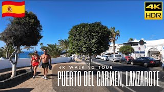 Puerto Del Carmen, Lanzarote, Canary Islands 🇪🇸 Full 4K Walking Tour in the Wint
