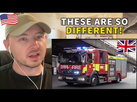 American Reacts to UK Emergency Vehicles Responding - There's So Many Different Types!