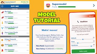 HOW TO SUCCESSFULLY BECOME A SUPERMODEL IN BITLIFE | how to do elite gigs | magazine covers | model