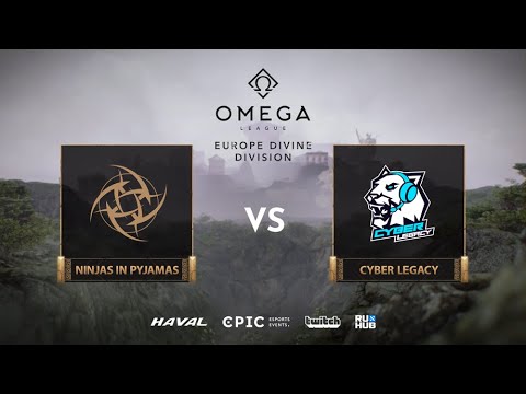 Ninjas in Pyjamas vs Cyber Legacy, OMEGA League: Europe, bo3, game 1 [Bobruha & Jam]