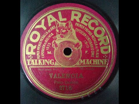 Valencia Tito Schipa / Royal Record 78rpm (Efrain Band)