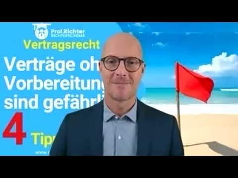 Vertrags-Anbahnung (7) Verträge ohne Vorbereitung sind gefährlich!