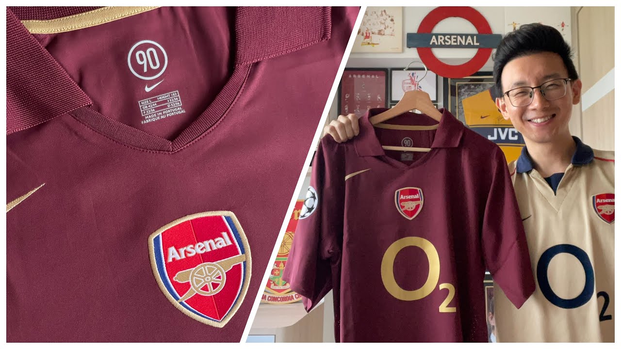 Unboxing Match/Player Issue Arsenal 2005/06 Home Champions League Version Final Season Highbury Kit