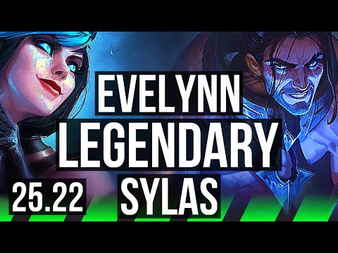 EVELYNN vs SYLAS (JGL) | 13/0/3, Rank 5 Eve, Legendary | KR Master | 25.22
