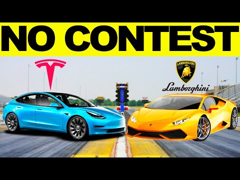 New 2023 Tesla Model 3 vs Supercars & Muscle Cars: Shocking Results!