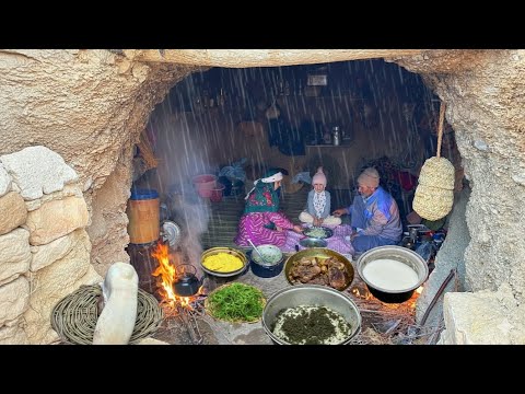 Rural Life In Rainy Day: Cooking Beef Tongue, Rice, Bread & Life With Livestock 