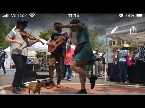 Miss Moonshine Buckdance with Bill and the Belles - Bear on the Square 2019 - Broken Down Gambler
