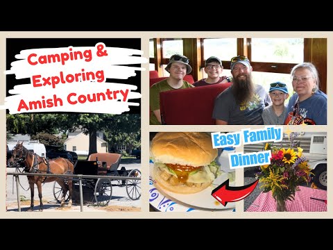 Copy-Cat Subway Family Dinner || Exploring Amish Country || Camping On A Budget