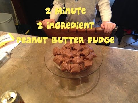 2 Ingredient 2 Minute PB Fudge