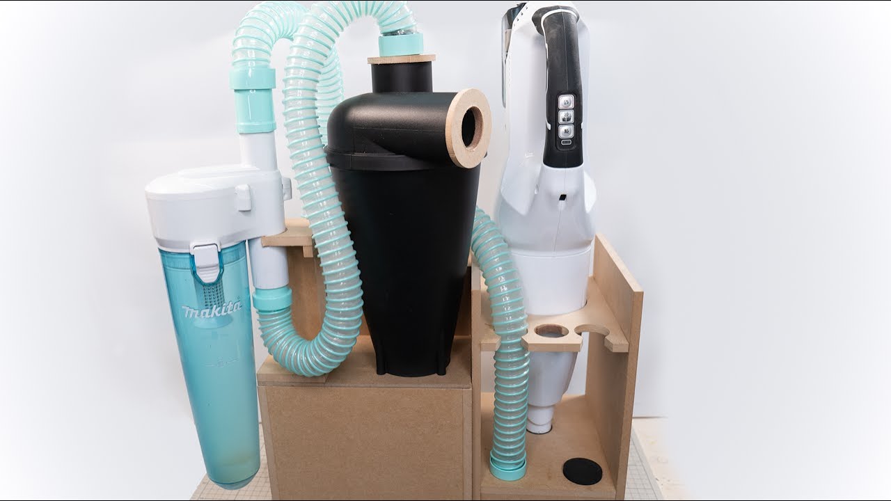 サイクロンユニットを2つ付けたから効果が２倍になるはず【マルチサイクロン集塵機自作】