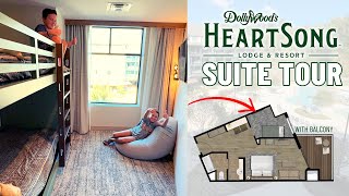 Dollywood's HeartSong Lodge &amp; Resort Suite Tour | Large Family Room With Balcony!