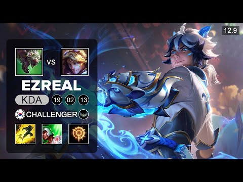 Ezreal vs Twitch ADC - KR Challenger - Patch 12.9 Season 12